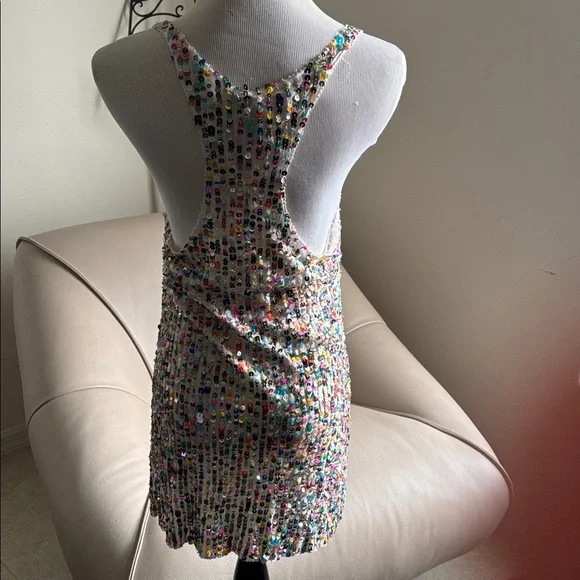 Joe's Jeans Multicolor Sequin Tank Top - Picture 3 of 10